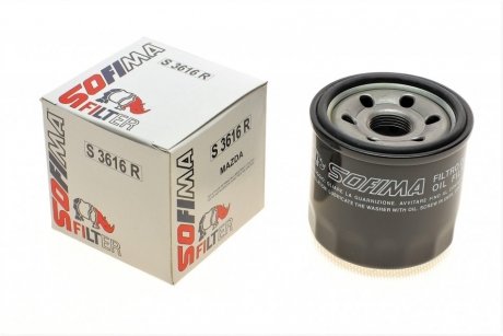 Фільтр масляний Mazda 3 1.5/2.0i /6 2.0/2.5i 13- SOFIMA S3616R