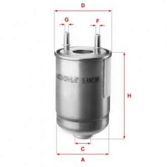 Фильтр топливный RENAULT Megane 1.5 dCI 09 SOFIMA S4187NR