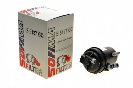 Корпус паливного фільтра Citroen Jumper/Peugeot 2.0-2.8HDi 06-/Fiat Ducato 2.0/2.8JTD 02- (OE line) SOFIMA S5127GC (фото 1)