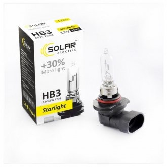 Галогеновая лампа HB3 +30% 12V SOLAR 1205 (фото 1)