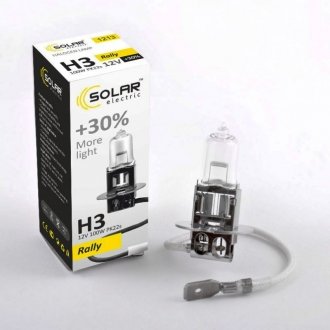 Галогенова лампа H3 +30% 12V SOLAR 1213 (фото 1)