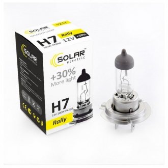 Галогенова лампа H7 +30% 12V SOLAR 1217 (фото 1)