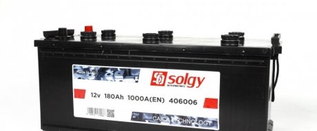 Акумуляторна батарея 180Ah/1000A (514x218x218/+L) SOLGY 406006