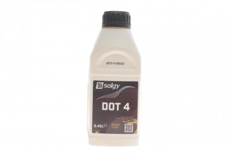 Тормозная жидкость DOT4 (0.45L) SOLGY 504008 (фото 1)