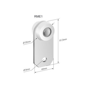 Фото автозапчастини rme1 планка на тент-штору edscha oe38030450 735009 Solus 13036