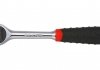 Ручка с храповым механизмом, 1/2 дюйма (12,5 мм), количество зубьев: 72, длина: 248 мм, профиль: квадратный, тип: двусторонний, для насадок, для головок, для удлинителей, ручка: пластик SONIC 7120703 (фото 1)