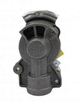 Соединитель пневматический M22x1.5mm желтый с клапаном (груша) SORL 3521 004 062 0