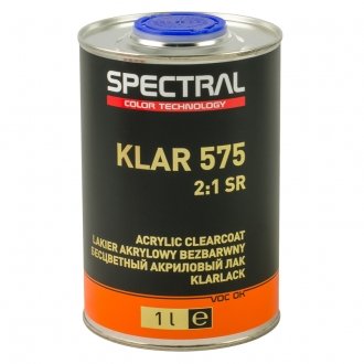 Лак безбарвний KLAR 575 (SR) 2+1 1,0 L Spectral 88001