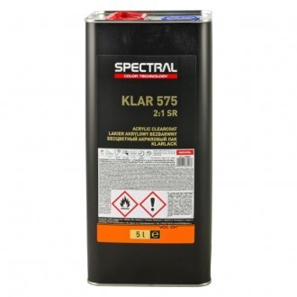 Лак безбарвний KLAR 575 (SR) 2+1 5,0 л Spectral 88003