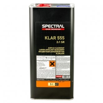 Лак безбарвний KLAR 555 (SR) 2+1 5,0 л Spectral 88053