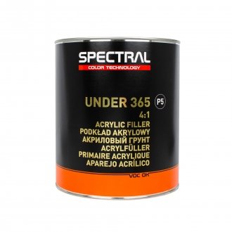 Грунт UNDER 365 P5 2,8л чорний Spectral 90003