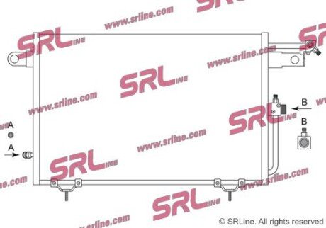 Фото автозапчастини радіатор кондиціонера SRLine 1326K8C1S