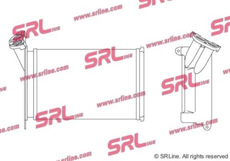Фото автозапчастини радіатор обігріву SRLine 2005N82