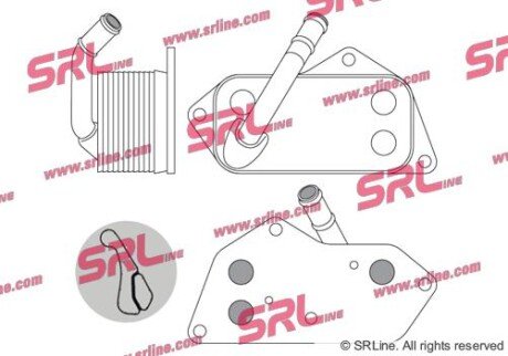 Фото автозапчасти радіатор мастила SRLine 2040L81