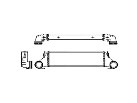 Фото автозапчастини радіатори повітря (Інтеркулери) X5 E53, 00- SRLine 2050J81