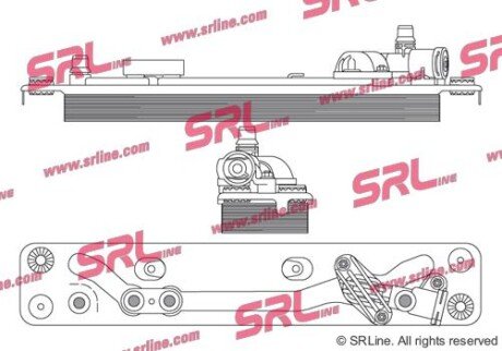 Фото автозапчастини радіатор мастила SRLine 2051L81