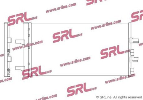 Фото автозапчасти радіатор кондиціонера SRLine 20C3K8C1S