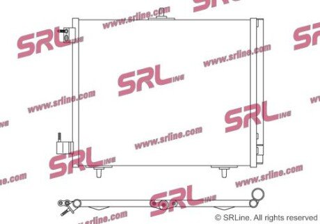 Фото автозапчастини радіатор кондиціонера SRLine 2316K8C2S
