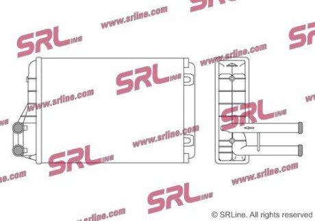 Фото автозапчастини радіатор пічки SRLine 2402N81