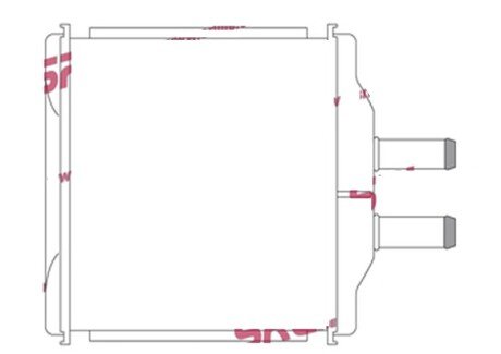 Фото автозапчасти радіатор пічки SRLine 2500N81