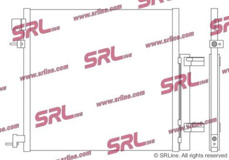 Фото автозапчасти радіатор кондиціонера SRLine 2502K8C1S