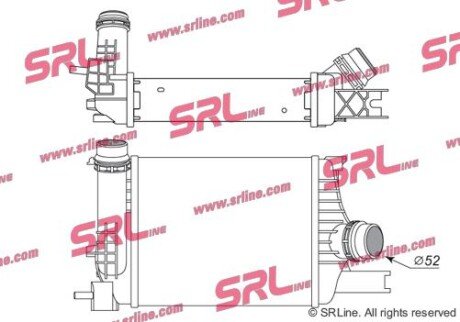 Фото автозапчастини інтеркулер SRLine 2820J81