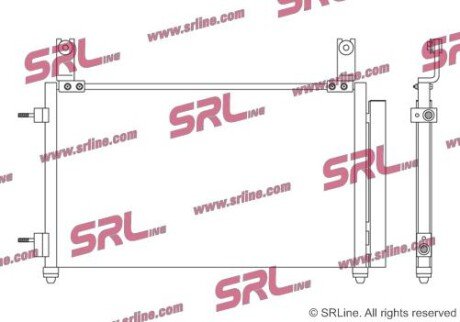 Фото автозапчастини радіатор кондиціонера SRLine 2903K8C1S