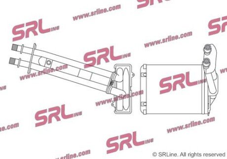 Фото автозапчасти радіатор пічки SRLine 3003N81 (фото 1)