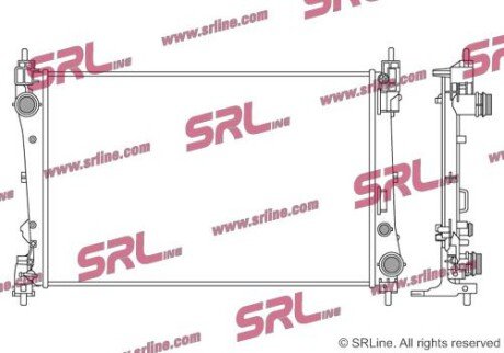 Фото автозапчастини радіатор основний SRLine 3024082