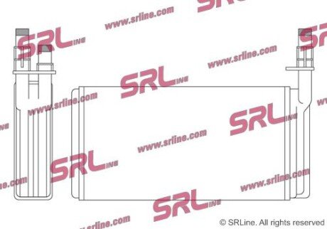 Фото автозапчастини радіатор обігріву SRLine 3027N81