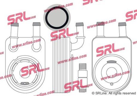 Фото автозапчасти масляний радіатор SRLine 3130L82