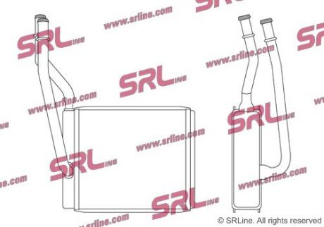 Фото автозапчастини радіатор пічки SRLine 3201N81