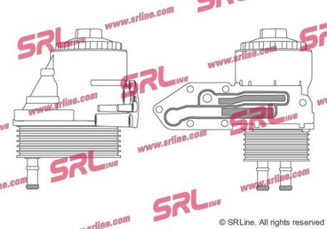 Фото автозапчастини масляний радіатор SRLine 3247L82