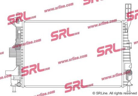 Фото автозапчасти радіатор двигуна SRLine 32C1084