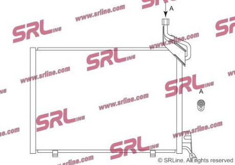 Фото автозапчасти радіатор кондиціонера SRLine 32L1K8C3S