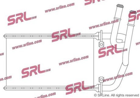 Фото автозапчасти радіатор пічки SRLine 3411N81