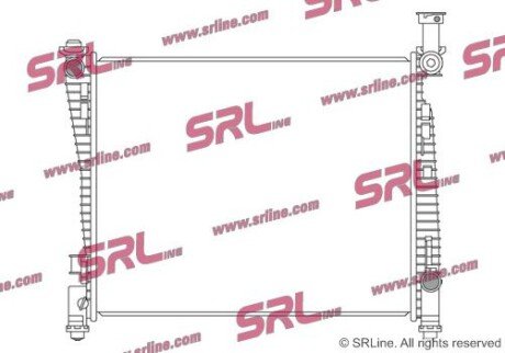 Фото автозапчасти радіатор охолодження SRLine 3431081