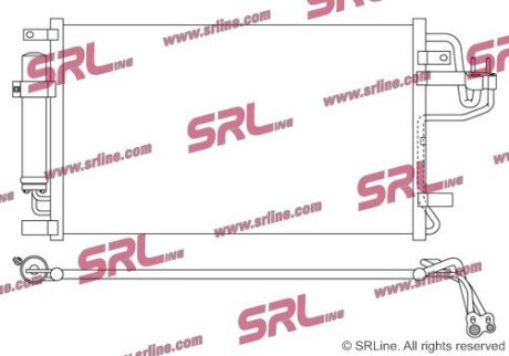 Фото автозапчастини радіатор кондиціонера SRLine 4047K8C1S
