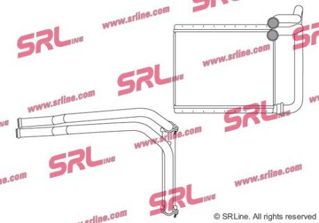 Фото автозапчастини радіатор пічки SRLine 40B1N81