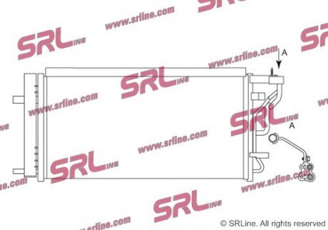 Фото автозапчастини радіатор кондиціонера SRLine 40C4K8C2S