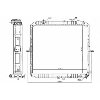 Фото автозапчасти радіатори охолодження K2500 SRLine 4160081