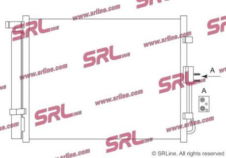 Фото автозапчасти радіатор кондиціонера SRLine 4165K8C1S