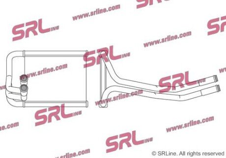 Фото автозапчасти радіатор пічки SRLine 4165N81