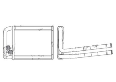 Фото автозапчастини радіатор пічки SRLine 41A1N81