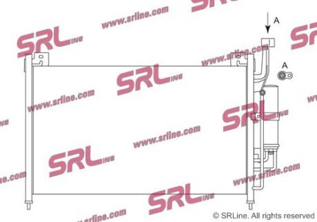 Фото автозапчасти радіатор кондиціонера SRLine 4533K8C2S