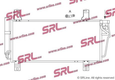 Фото автозапчасти радіатор кондиціонера SRLine 4560K8C2S