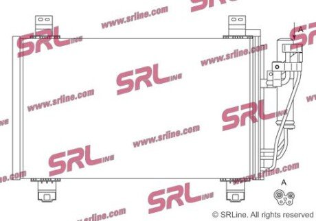 Фото автозапчасти радіатор кондиціонера SRLine 45L1K8C1S