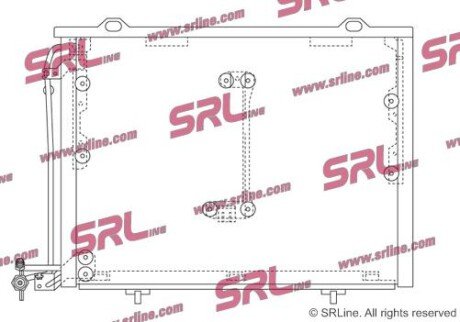 Фото автозапчасти радіатор кондиціонера SRLine 5002K8C1S