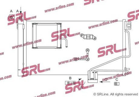 Фото автозапчасти радіатор кондиціонера SRLine 5003K8C2S