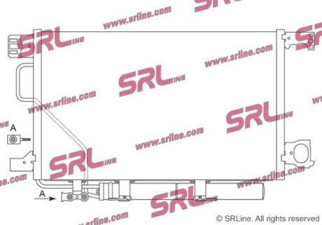 Фото автозапчастини радіатор кондиціонера SRLine 5003K8C3S (фото 1)